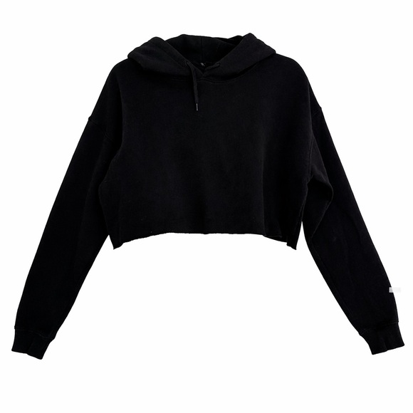 Urban Outfitters Tops - Urban Outfitters Black Cropped Sweatshirt